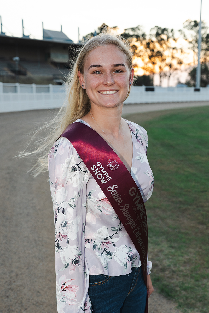 Hannah Johnston- Senior Showgirl representing the Pavilion and Dairy Committee
