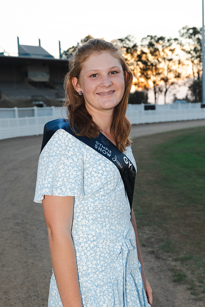 Paynton Rozynski- Junior Showgirl representing the Dairy Committee