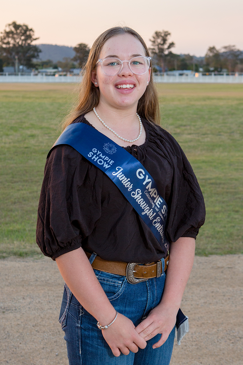 Charlotte Sippel- Junior Showgirl representing the Beef Committee