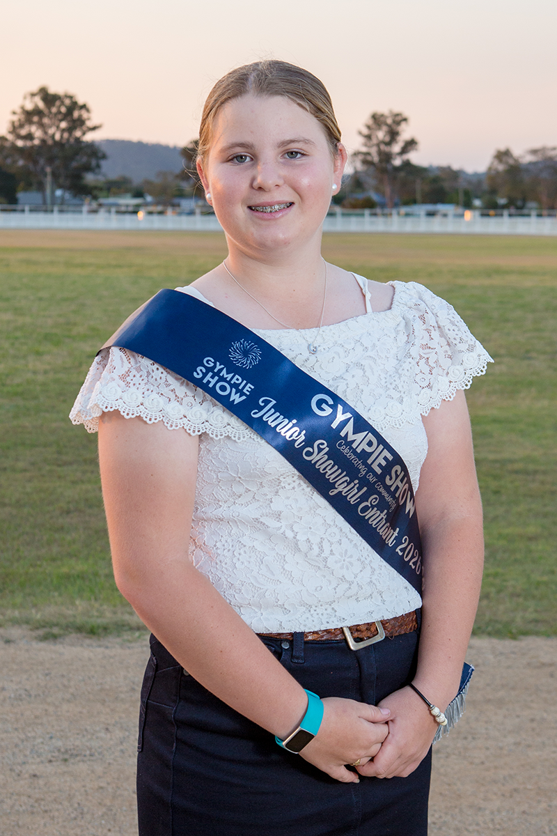 Larney Steggle Junior Showgirl representing the Ring Committee